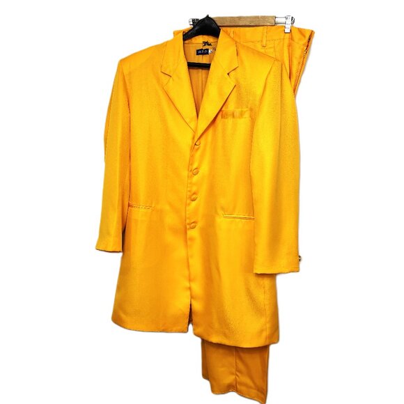 Zoot Suit Yellow Gold Vintage Y2K The Mask XL EUC